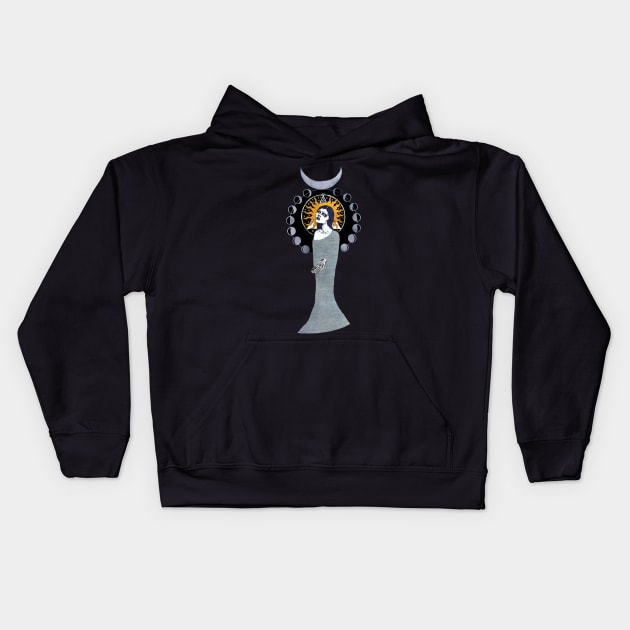 Alchemical Woman Kids Hoodie by Roxanedewar1